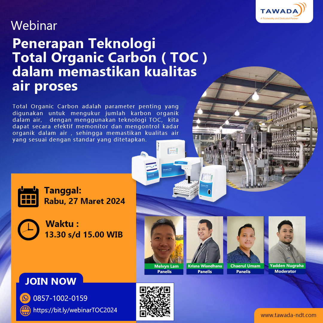 WEBINAR-Penerapan Teknologi Total Organic Carbon ( TOC ) dalam memastikan kualitas air proses