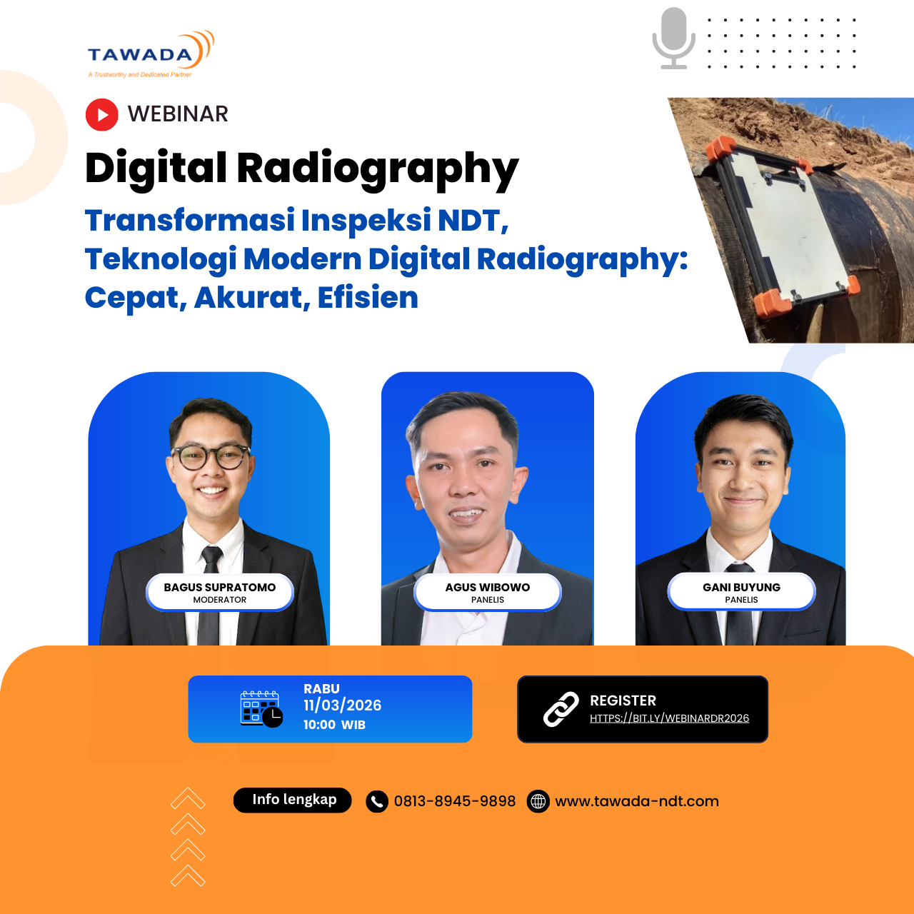 Webinar Digital Radiography-Transformasi Inspeksi NDT, Teknologi Modern Digital Radiography: Cepat, Akurat, Efisien